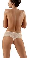 Seductive thong, lace inlay, flowers